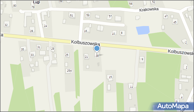 Raniżów, Kolbuszowska, 19, mapa Raniżów