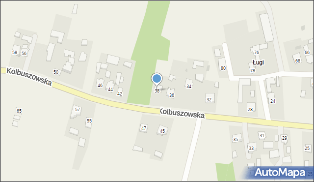 Raniżów, Kolbuszowska, 38, mapa Raniżów