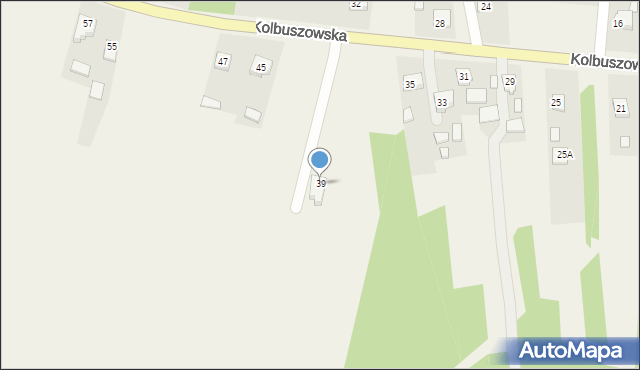 Raniżów, Kolbuszowska, 39, mapa Raniżów