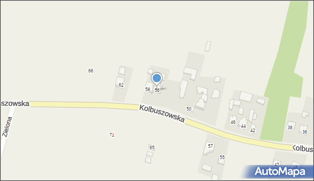 Raniżów, Kolbuszowska, 56, mapa Raniżów