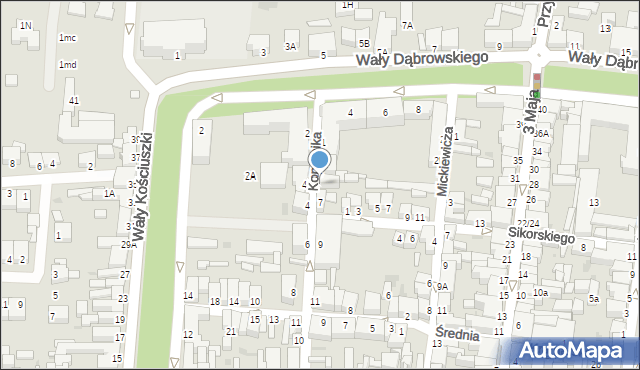 Rawicz, Kopernika Mikołaja, 5, mapa Rawicz