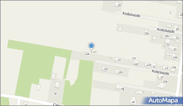 Rędziny, Kościuszki Tadeusza, gen., 14b, mapa Rędziny