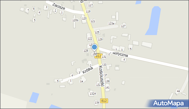 Rejowiec, Kościuszki Tadeusza, gen., 130, mapa Rejowiec