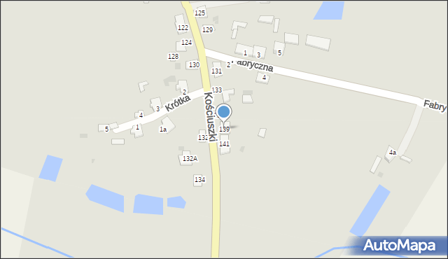 Rejowiec, Kościuszki Tadeusza, gen., 139, mapa Rejowiec