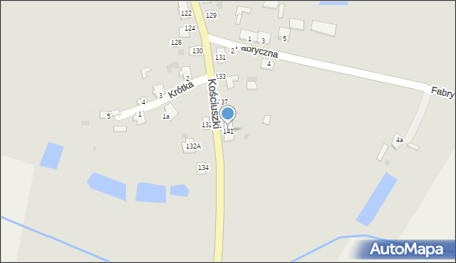 Rejowiec, Kościuszki Tadeusza, gen., 141, mapa Rejowiec
