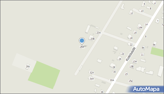 Rejowiec, Kościuszki Tadeusza, gen., 26A, mapa Rejowiec