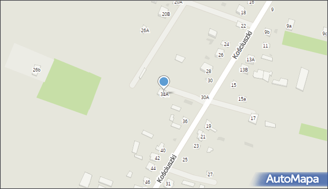 Rejowiec, Kościuszki Tadeusza, gen., 34A, mapa Rejowiec