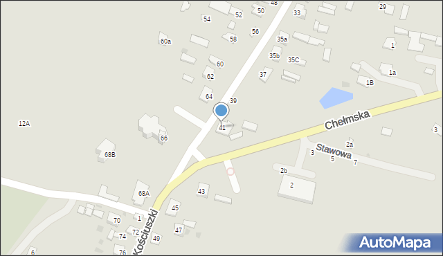 Rejowiec, Kościuszki Tadeusza, gen., 41, mapa Rejowiec