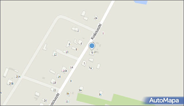 Rejowiec, Kościuszki Tadeusza, gen., 5, mapa Rejowiec