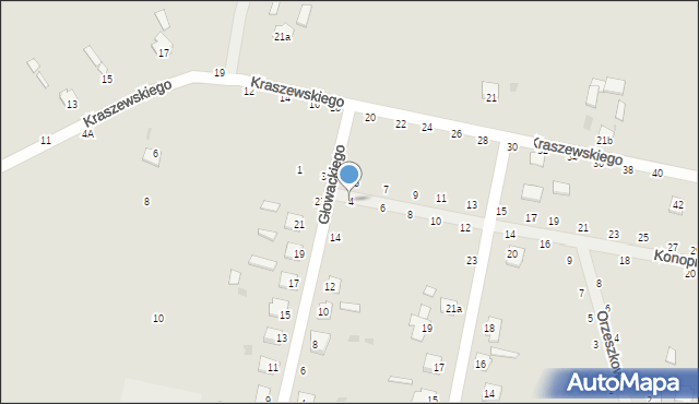 Rejowiec Fabryczny, Konopnickiej Marii, 4, mapa Rejowiec Fabryczny