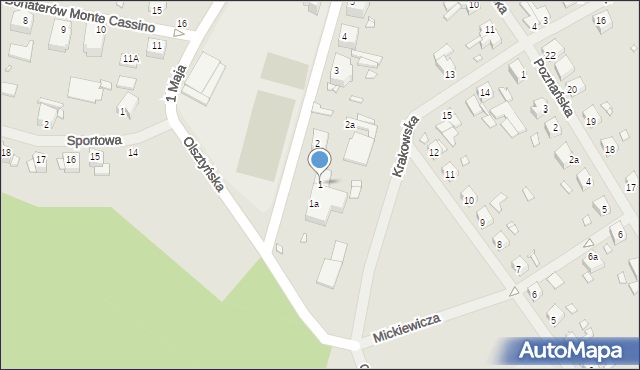 Resko, Kopernika Mikołaja, 1, mapa Resko