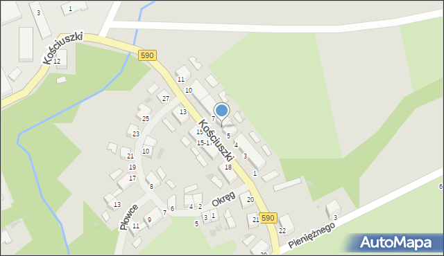 Reszel, Kościuszki Tadeusza, gen., 6, mapa Reszel