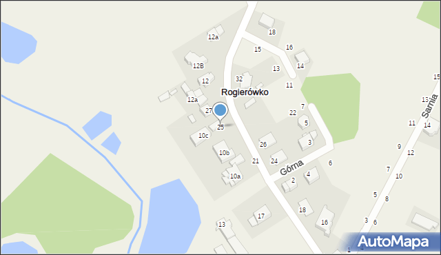 Rogierówko, Kościuszki Tadeusza, gen., 25, mapa Rogierówko