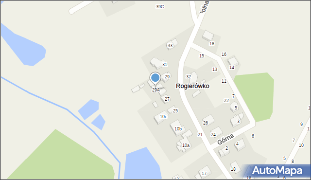 Rogierówko, Kościuszki Tadeusza, gen., 29A, mapa Rogierówko