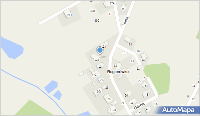 Rogierówko, Kościuszki Tadeusza, gen., 31, mapa Rogierówko