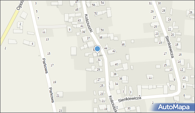 Rogów Opolski, Kościuszki Tadeusza, gen., 33, mapa Rogów Opolski