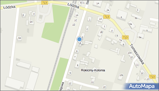 Rokiciny-Kolonia, Kolejowa, 5, mapa Rokiciny-Kolonia