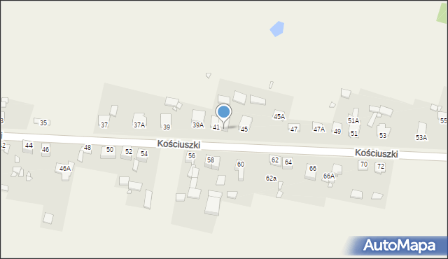 Rokitno Szlacheckie, Kościuszki Tadeusza, gen., 43, mapa Rokitno Szlacheckie