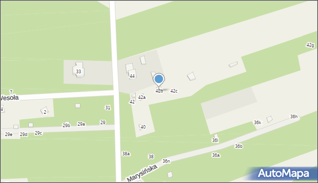 Rosanów, Konopnickiej Marii, 42b, mapa Rosanów