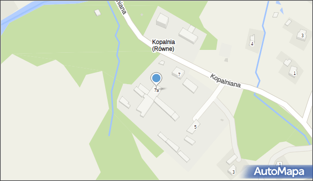 Równe, Kopalniana, 7a, mapa Równe