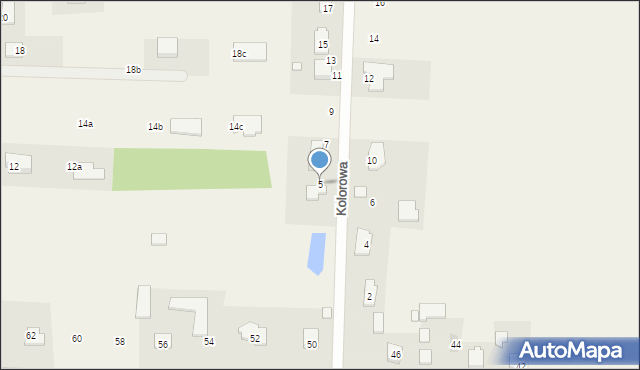 Rozalin, Kolorowa, 5, mapa Rozalin