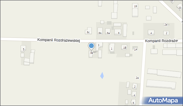 Rozdrażew, Kompanii Rozdrażewskiej, 3a, mapa Rozdrażew