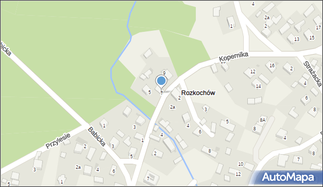 Rozkochów, Kopernika Mikołaja, 7, mapa Rozkochów