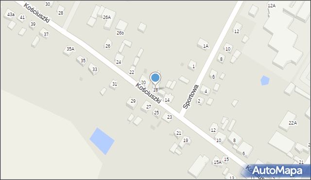 Rozprza, Kościuszki Tadeusza, gen., 18, mapa Rozprza