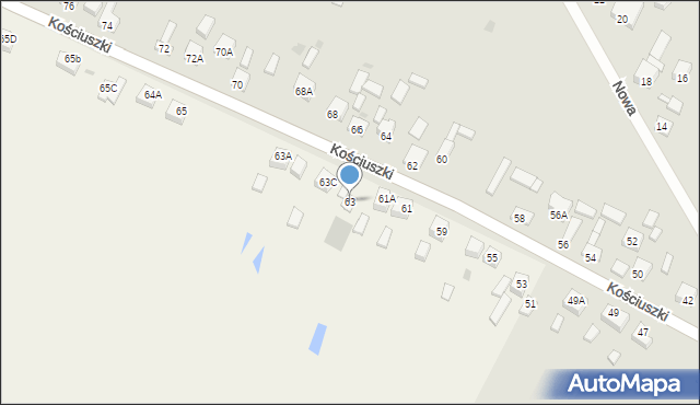 Rozprza, Kościuszki Tadeusza, gen., 63, mapa Rozprza