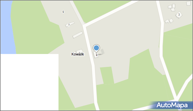 Ruciane-Nida, Kowalik, 4, mapa Ruciane-Nida