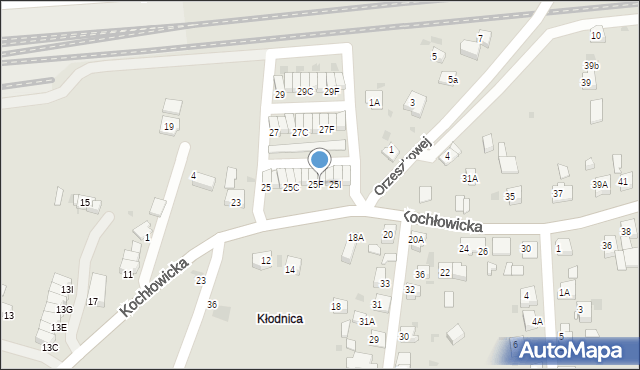 Ruda Śląska, Kochłowicka, 25G, mapa Rudy Śląskiej