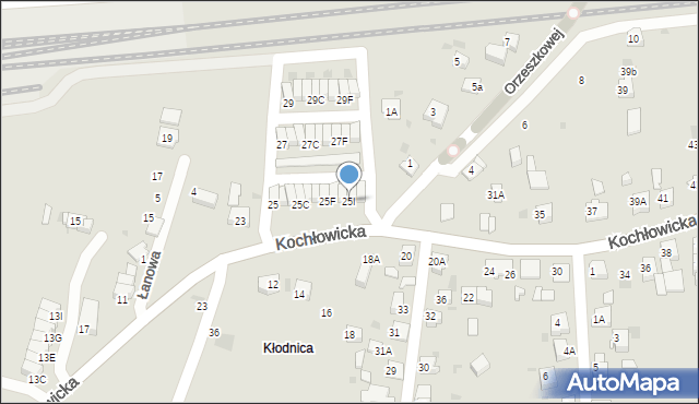 Ruda Śląska, Kochłowicka, 25I, mapa Rudy Śląskiej