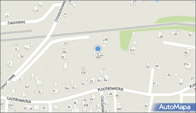 Ruda Śląska, Kochłowicka, 49A, mapa Rudy Śląskiej