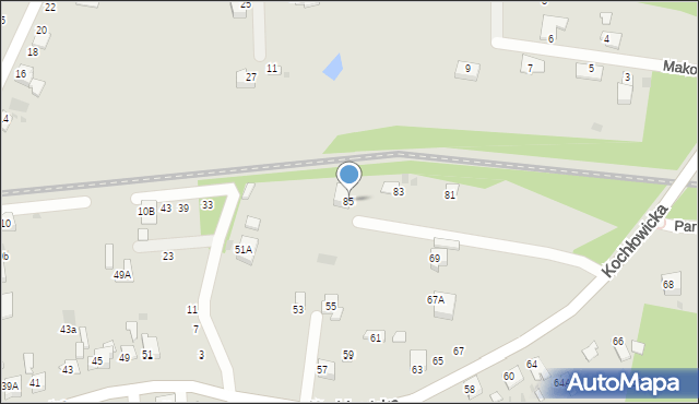 Ruda Śląska, Kochłowicka, 85, mapa Rudy Śląskiej