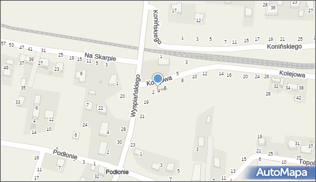 Rudawa, Kolejowa, 4, mapa Rudawa