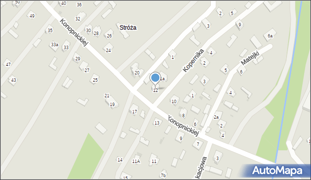 Rudnik nad Sanem, Konopnickiej Marii, 12, mapa Rudnik nad Sanem