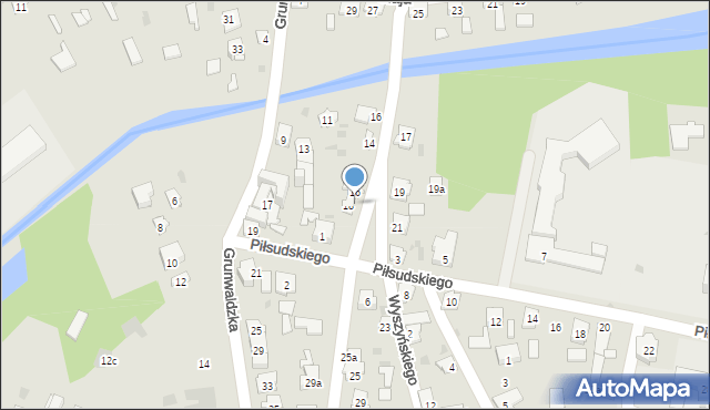 Rudnik nad Sanem, Kordeckiego Augustyna, ks., 22, mapa Rudnik nad Sanem