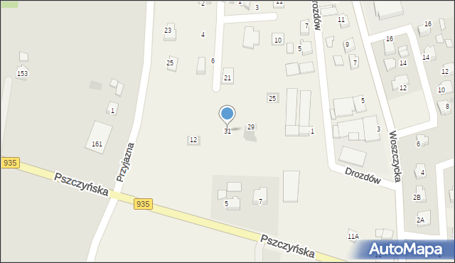 Rudziczka, Kombatantów, 31, mapa Rudziczka