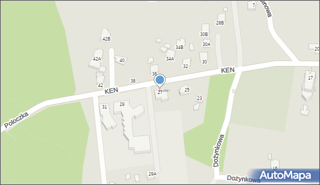 Rybnik, Komisji Edukacji Narodowej, 27, mapa Rybnika