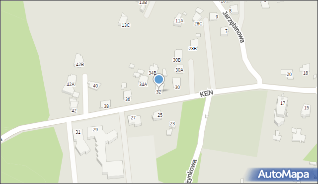 Rybnik, Komisji Edukacji Narodowej, 32, mapa Rybnika