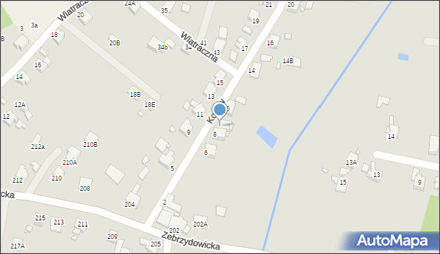 Rybnik, Kosów, 8a, mapa Rybnika