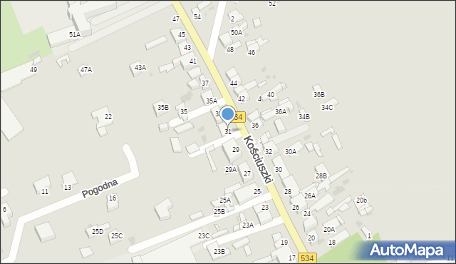 Rypin, Kościuszki Tadeusza, gen., 31, mapa Rypin