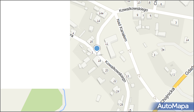 Rytel, Kowalkowskiego Antoniego, ks., 18a, mapa Rytel