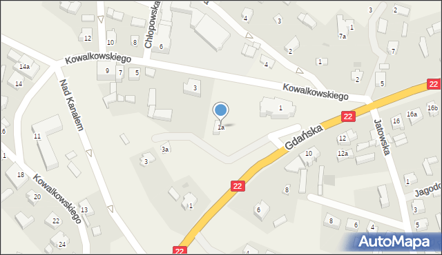 Rytel, Kowalkowskiego Antoniego, ks., 1a, mapa Rytel