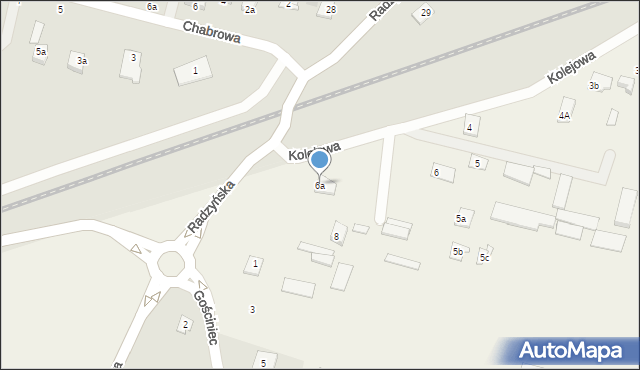 Rzeczyca, Kolejowa, 6a, mapa Rzeczyca