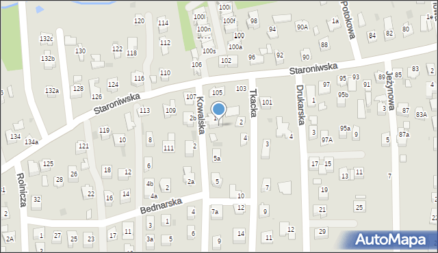 Rzeszów, Kowalska, 3, mapa Rzeszów