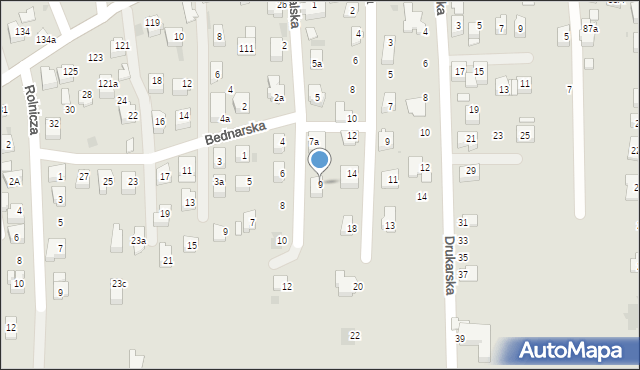 Rzeszów, Kowalska, 9, mapa Rzeszów