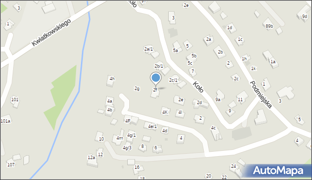 Rzeszów, Koło, 2f, mapa Rzeszów