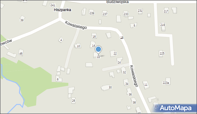 Rzeszów, Kowalskiego, bł. ks., 12, mapa Rzeszów