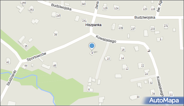 Rzeszów, Kowalskiego, bł. ks., 4, mapa Rzeszów